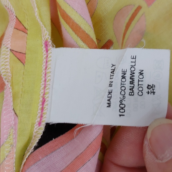 Averado Bessi Multi Color 100% Cotton Long Sleeve Button Down Shirt Size 10 - Picture 11 of 13